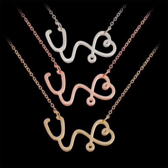 Nurse Doctor EMT stethoscope necklace - Picture 2 of 3